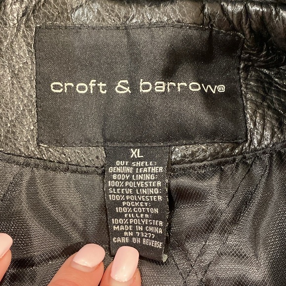 Croft & Barrow Leather Jacket - Picture 6 of 6